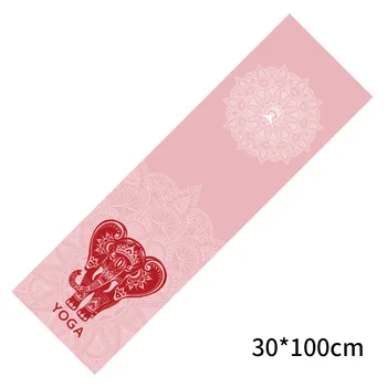 30x100cm Trykt Yoga Microfiber Håndklæde Non-Slip Yoga Tæppe Absorbere Yoga Måtte Dække Håndklæde Pilates Fitness-Måtten Håndklæde