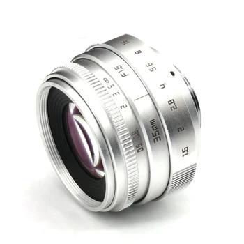35mm F1.6 C-Mount-Kamera Linse med Adapter Ring til PanasOnic Olympus