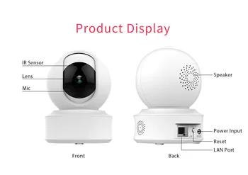 360 Graders Fuld Udsigt 2MP 1080P Trådløst Intercom PTZ IP-Kamera Støtte Tuya Smart Liv Home Security System babyalarm