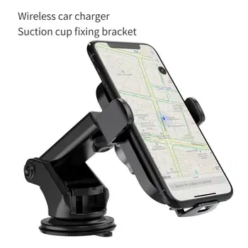 360 graders roterende 10W bil trådløse oplader til iPhone XS-X-8, hurtig opladning bil vent installation GPS-bil-telefon holder