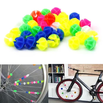 36Pcs Plast Multi-farve Cykel Cyklus, hjuleger, Perler Børn Cykler Decors