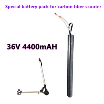 36V 4400mAH 18650 Lithium Batteri Pack, Carbon Fiber Scooter til Specielle formål Batteri Pack ,Carbon Fiber Lodrette Rørformede Batteri