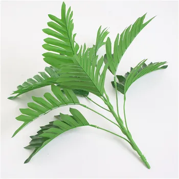38 CM Grøn Kunstig Palme Blade Plastik Planter, Haven Hjem Dekorationer Scutellaria Tropisk Træ Falske Planter