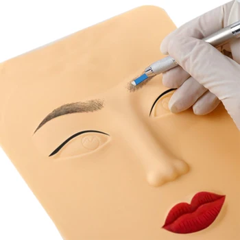 3D Ansigt Praksis Falske Skin Design For Begyndere 3D Permanent Makeup Læber, Øjenbryn, Ansigt