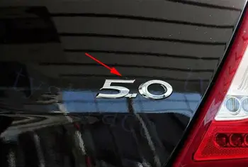 3D Car Motor Decal Sticker 5.0+V8 Logo Badge-Logo, Krom Tilbehør Dekorere