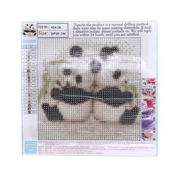 3D Daimond Maleri Diamant Maleri Fuld Square/Runde En Dejlig Broderi Panda Spise Bambus Broderet Korssting