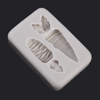 3D-Gulerod Form Silikone Forme fødevaregodkendt Fondant Kage Forme Chokolade Bagning DIY Kage Mould Påske Skimmel