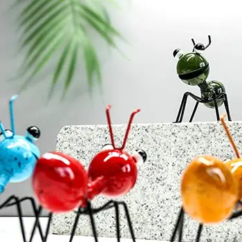 3D Home Smedejern Ant Ornamenter Fe Haven Metal Ant Figur Ornamenter Udsmykning til Udendørs Have med Græsplæne Gård Dekoration