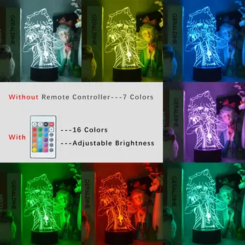 3D-Lamper Til natbordet Danganronpa V3 Nagito Komaeda Bluetooth Children ' s Gave Led Spots Værelse Dekoration Teenager