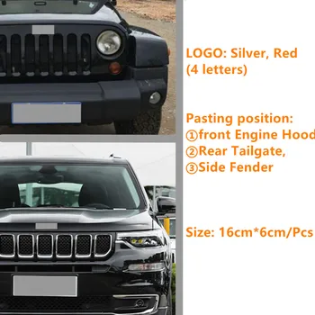3D Metal Chrome Zink Legering Emblem PeJe TURBO Badge Mærkat Mærkat Bil Tilbehør Sølv Rød