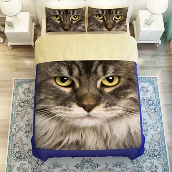 3D perser kat Sengetøj Sæt Twin Fuld, dronning, Konge Sengetøj 3STK dejlige søde Duvet Cover Sæt Katte Hjem tekstil pudebetræk