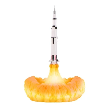 3D Print Space Shuttle Lampe Genopladelige Nat Lys til Rum-Elskere Moon Lamp som Værelse Dekoration ，Månen lamper I Nat