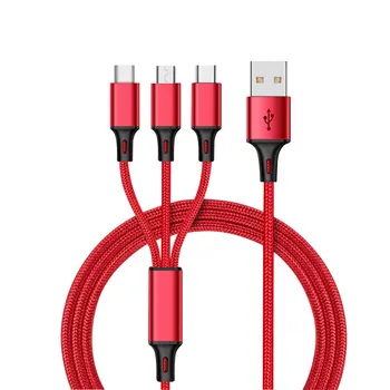 3i1 Data USB-Kabel til iPhone, Hurtig Oplader Oplader Kabel Til din Android telefon type c xiaomi huawei Samsung Oplader Ledning Til iPad