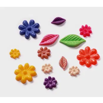 3Pcs 3D Blomster Decortive Nail Art Silikone Formen Kit Blade Flower Nail Udskæring Skimmel Nail Art Templates Maincure Værktøjer