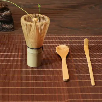3pcs Japansk Matcha Te Sæt Bambus Piskeris Te Skeen Traditionelle Scoop Te Ceremoni Dele Køkken Teaware Værktøj