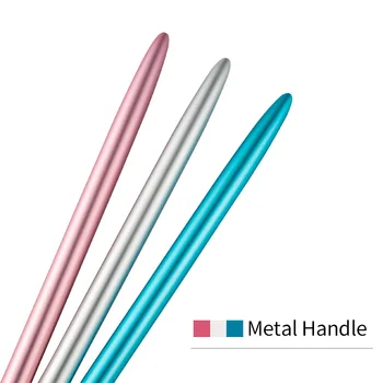 3pcs Nail Art Pensel Metal Håndtag Udskæring Børster Akryl UV Gel Negle Børste franske Linjer DIY Design Tegning Pen Manicure Værktøjer