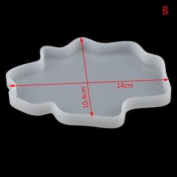 3Styles Bølget Cup Mat Håndlavet Silikone Forme Epoxy Harpiks Forme Coaster DIY Geode Coastere Mould Ny