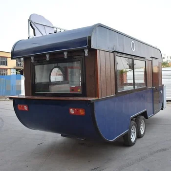 4,2 m Nye Ankomst Udendørs Mobile Mad Trailer Street Mobile Mad Vogn Kina Factory Mobile Food Truck Til Salg