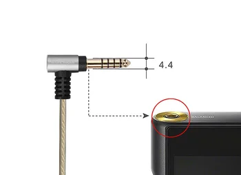 4.4 mm/2,5 mm BALANCERET Audio Kabel Til Pioneer HDJ-X5 X5 BT HDJ-X7 S7 HDJ-CUE1 CUE1BT hovedtelefoner