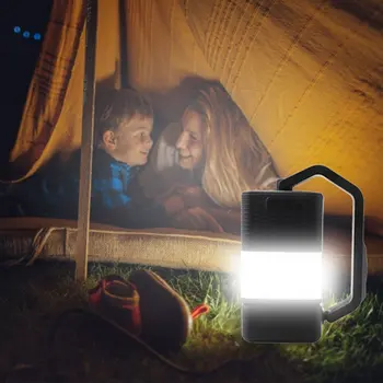 4 I 1 Gave Lanterne Bluetooth Højttaler Vandring Nat Lys USB-Genopladelige Med Håndtag Camping Lampe Udendørs Vandtæt Deformerbare