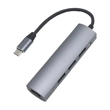 4-i-1 USB-HUB Splitter Converter Adapter Legering Fire-i-en Usb-Hub Usb3.0 Type-c Konverter Til Pc Dele