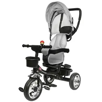 4 In1 Baby Motorcykel Med Justerbar Tryk på Håndtaget Spædbarn Klapvogn 3Wheel Klapvogn, Cykel-Baby-Vogn+bell bakspejlet Lys