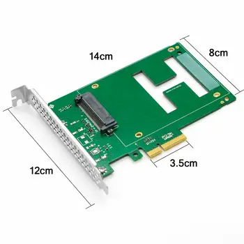 4 Lane U. 2 SFF-8639 PCIe-Adapter til 2,5 