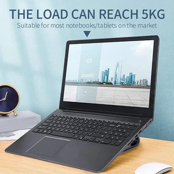 4 Pack Universal Laptop Står, Bærbare Letvægts Anti-Slip Silikone Bruser Riser Holdbar Flatform Stabilt Støtteben