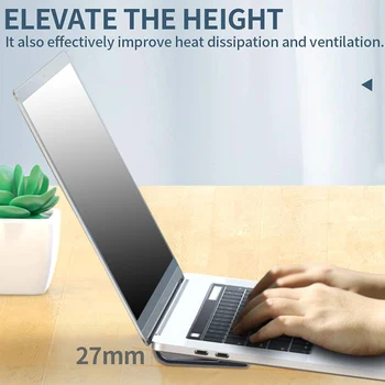 4 Pack Universal Laptop Står, Bærbare Letvægts Anti-Slip Silikone Bruser Riser Holdbar Flatform Stabilt Støtteben