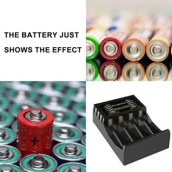 4 Slots Batteri Oplader Til AAA/AA Plast Genopladeligt Batteri kortslutningsbeskyttelse Med LED-Indikator Ni-MH/Ni-Cd-Opladere