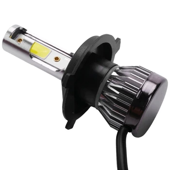 4 Stk 1400W LED-Forlygte Pærer-Konvertering Kit TÅGE Driving Light Hi-Low Lygter, KØRELYS 6000K, 2 Stk 9006 & 2stk H4 9003 HB2