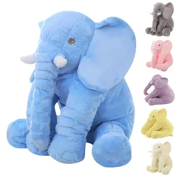 40cm/60cm Højde Store Plys Elefant-Dukke fra Toy Børn Sovende Ryg Pude Sød Udstoppet Elefant Baby Ledsage Dukke Xmas Gave