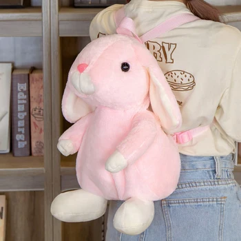 40cm høj kvalitet sød kanin rygsæk plys dyr toy er en fødselsdag gave til børn og dreng og pige venner