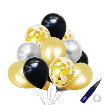 42pcs/sæt 12 tommer Gennemsigtige Konfetti Latex Luft Helium-Balloner Buket Med Pumpe Bryllup, Baby Shower, Fødselsdag Part Dekorationer