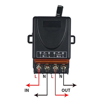 433MHz Trådløs Fjernbetjening Switch Lys 60V-280V PÅ OFF-knappen Senderen Fjernbetjening Tilbehør, Forbrugsstoffer