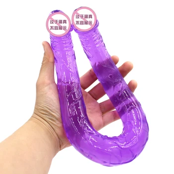 44cm Lang Dobbelt Dildo Til Kvinder Strapon Realistisk Dildo Kvindelige Masturbator Sex Legetøj Til Kvinder, Lesbiske Penis Legetøj Onani