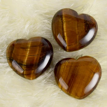 45x40x20 mm Gemstones Naturlige tiger eye Perler med Krystal Hjerte gaveæske feng shui sten og helbredende krystaller Home Decor
