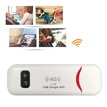 4G WiFi-Router til USB-Modem USB-Dongle 150Mbps Bil Trådløst Hotspot med SIM-Kort Slot Mobile WiFi