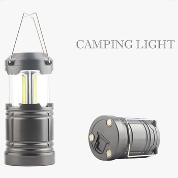 4Pack COB Camping Lantern Bærbare Høj Lumen Udendørs Camping Lommelygte Torch Light Lyse overlevelsesudstyr Gear Kit