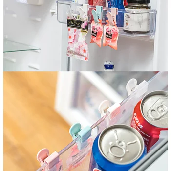 4Pack Køleskab Mad Taske Tætning af Klip i Japansk Stil med Sennep Sauce Taske Opbevaring Box Sealing Taske Klip Køkken Opbevaring Tilbehør
