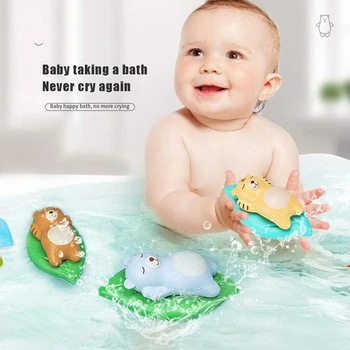 4Pc Baby Badekar Legetøj Sommeren Vand Legetøj er Forsynet med et Urværk Swimmingpool Legetøj Pædagogiske Badekar Legetøj til Børn Buksetrold