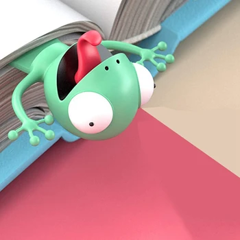 4STK 3D-Tegnefilm Dyr Bogmærke Nyhed, Søde, Sjove, Skøre Bogmærke Bog Ven Bogmærke for Børn, Studerende Papirvarer