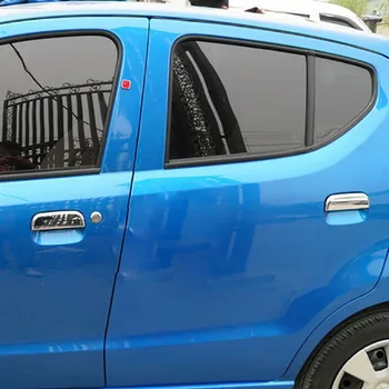 4stk Bil ABS Chrome Udvendige dørhåndtag Dække Beskyttere Dekorative for Suzuki Alto 2009-2011 Bil Styling Tilbehør