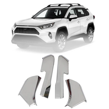 4stk Bil bakspejl Cover Sticker Dekoration Trim for Toyota Rav4 2019-2021 Udvendigt Spejl, Strimler Trim