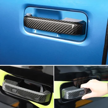 4stk Bil Carbon Fiber Udvendige dørhåndtag Dække Trim til Ford F-150 F150-2020