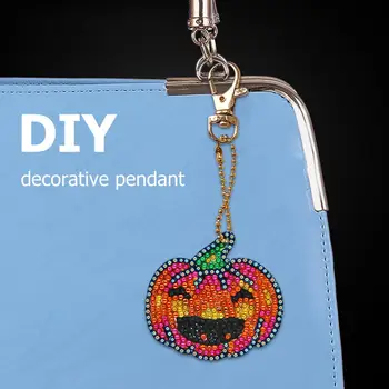 4stk DIY Fuld Drill Diamant Maleri Specielt Formet Halloween Akryl Mode-Tasten Kæde Taske Tilbehør til Udsmykning