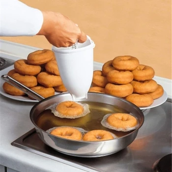4stk Donut Dispenser, Dispenser, Donut Skimmel, Kiks DIY Bagning Af, Malkning Dessert Bagning Skimmel, Manuel Muffin Maskine