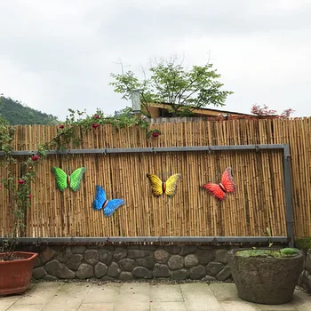 4stk Hængende Skulptur Stue Væg Kunst Kontor 3D Inspirerende Værftet Hjem Indretning Soveværelse Liv Som Metal Butterfly Garden