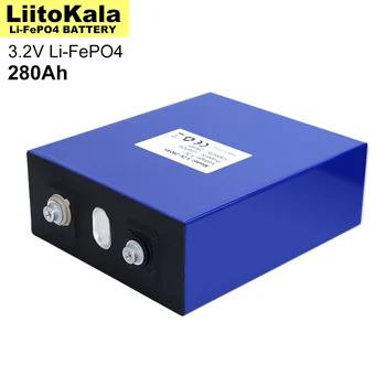 4stk Liitokala 3.2 V 280Ah lifepo4 batteri DIY 12V 24V Genopladeligt batteri, til Elektriske bil RV Solar Energy storage system