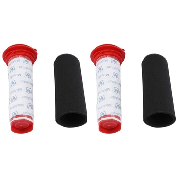 4stk Vaskbar Vigtigste Stick Filter + Skum Insert for BCH6 754176 754175 Athlet Ledningsfri Støvsuger
